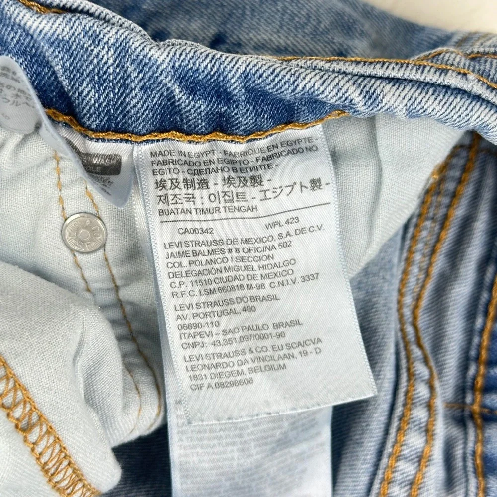 Levi's Jeans Mens 505 Regular Fit W34 L32 Blue Straight Leg Denim Cotton‎